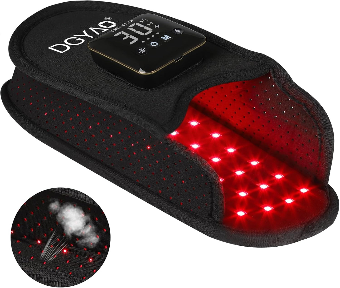 DGQY Cordless Red Infrared Light Therapy for Foot Comfort Rechargeable Slipper LED